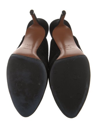 Alaïa Suede Lasercut Accents Mules
