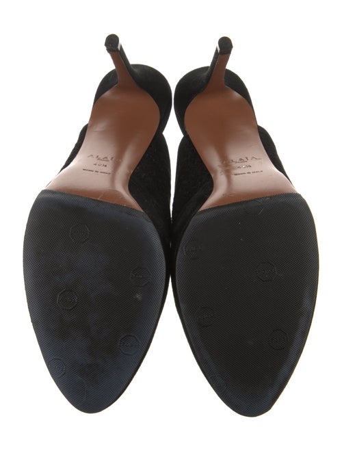 Alaïa Suede Lasercut Accents Mules