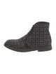Alaïa Suede Studded Accents Lace-Up Boots