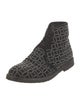 Alaïa Suede Studded Accents Lace-Up Boots