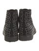 Alaïa Suede Studded Accents Lace-Up Boots