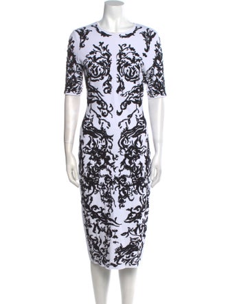 Alaïa Printed Midi Length Dress