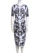 Alaïa Printed Midi Length Dress
