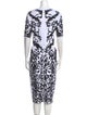 Alaïa Printed Midi Length Dress