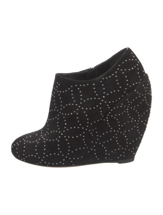 Alaïa Suede Studded Accents Boots