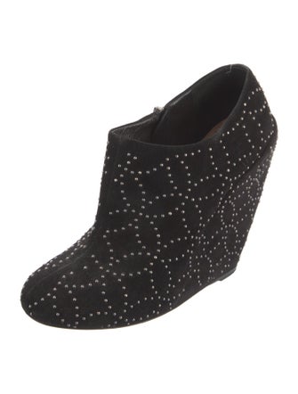Alaïa Suede Studded Accents Boots