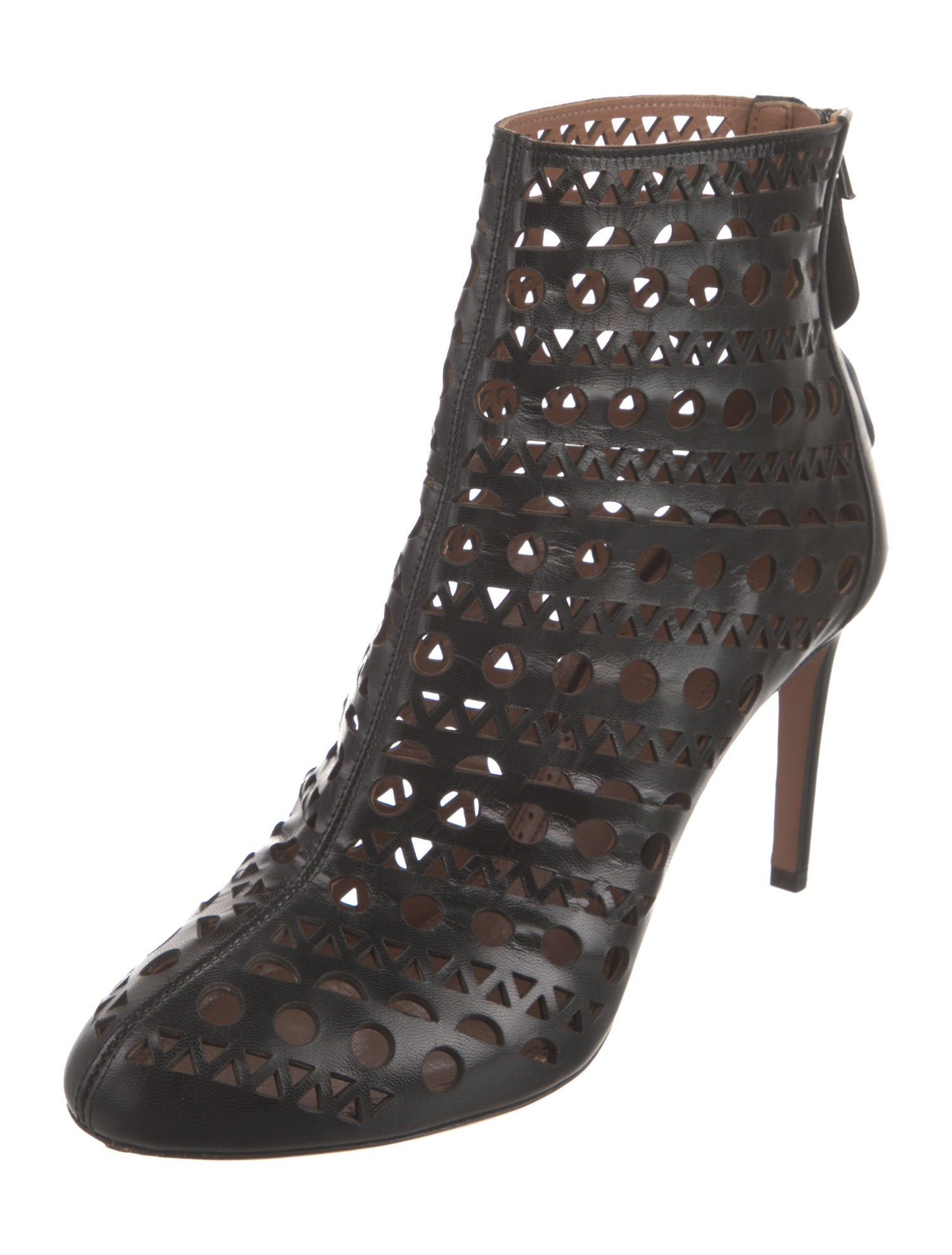 Alaïa Leather Lasercut Accents Pumps