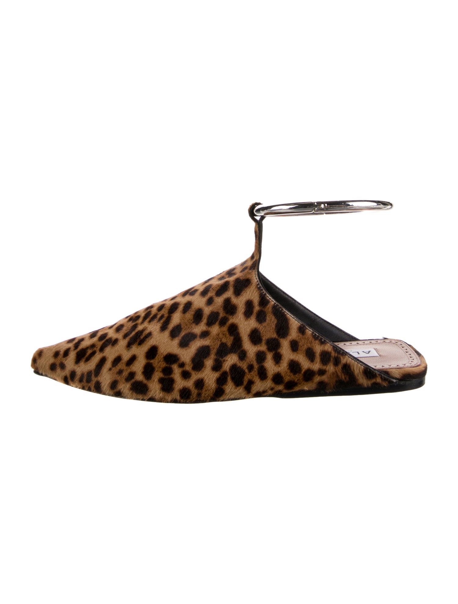 Alaïa Ponyhair Animal Print Mules