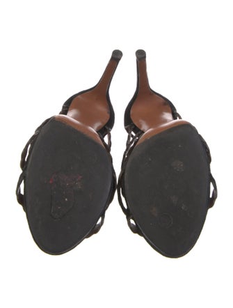 Alaïa Suede Studded Accents Gladiator Sandals