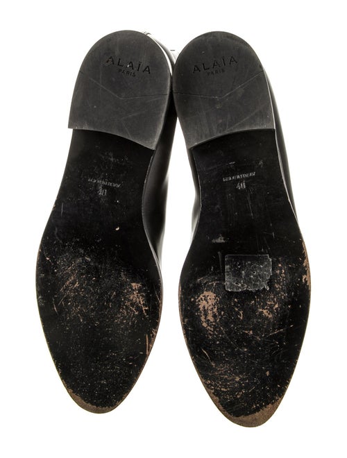 Alaïa Leather Studded Accents Combat Boots