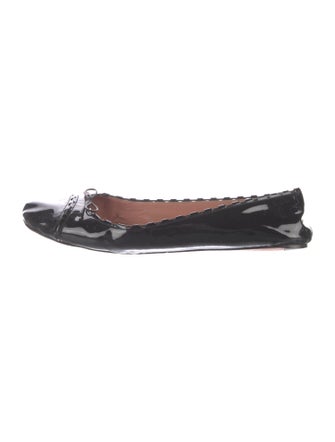 Alaïa Patent Leather Ballet Flats