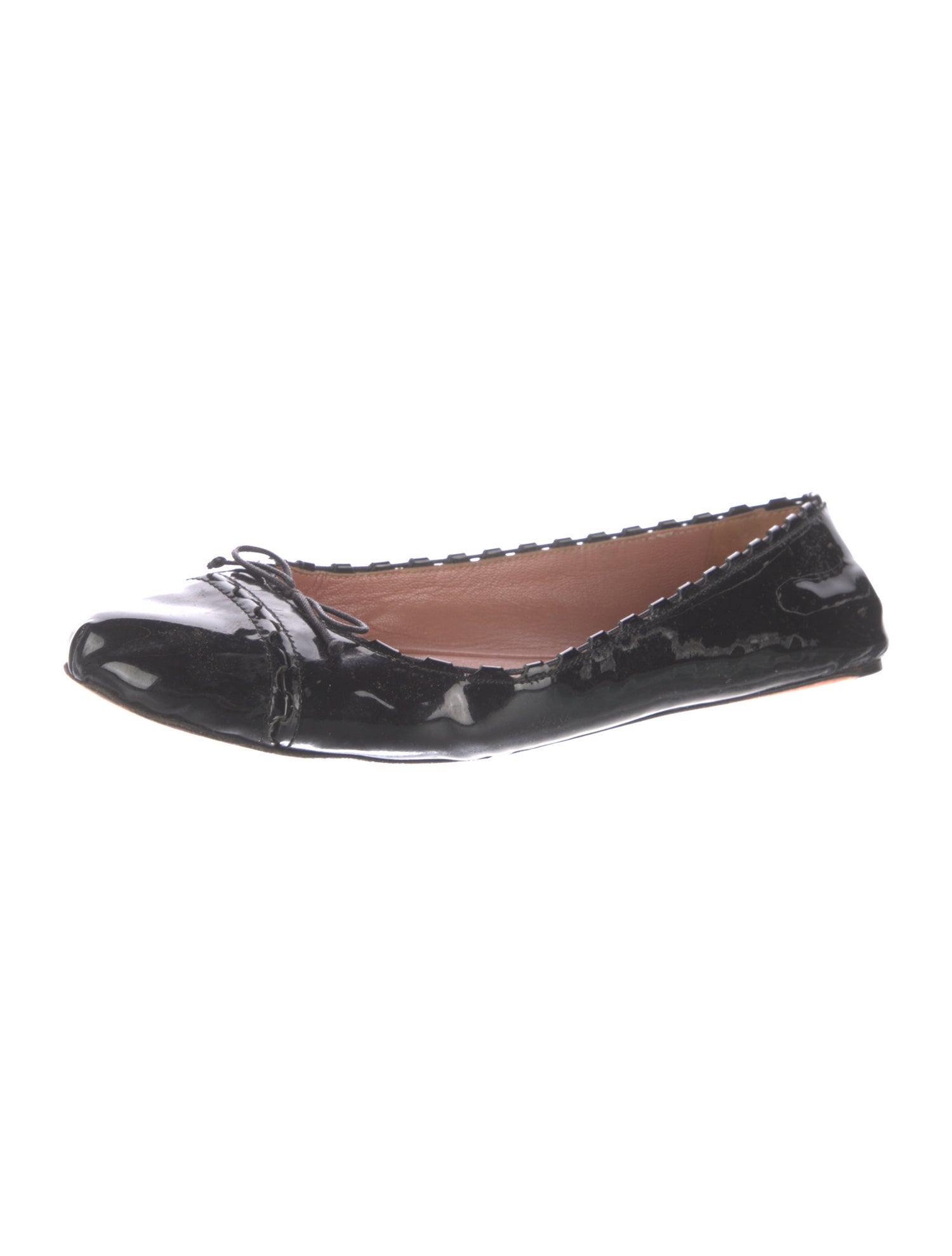 Alaïa Patent Leather Ballet Flats