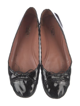 Alaïa Patent Leather Ballet Flats