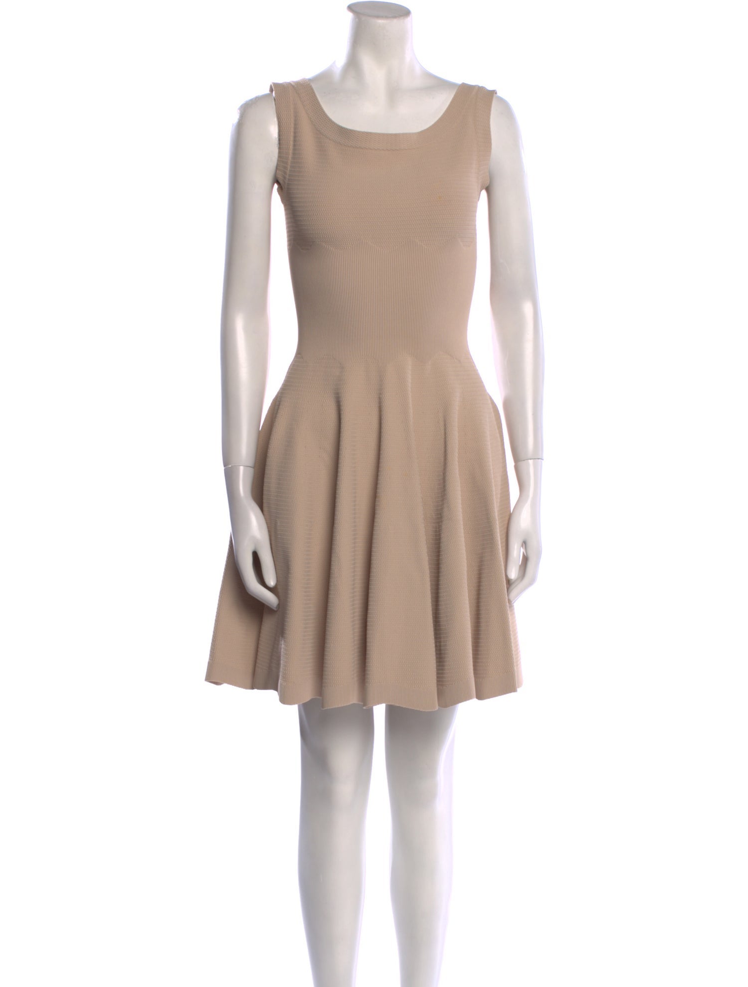 Alaïa Scoop Neck Mini Dress