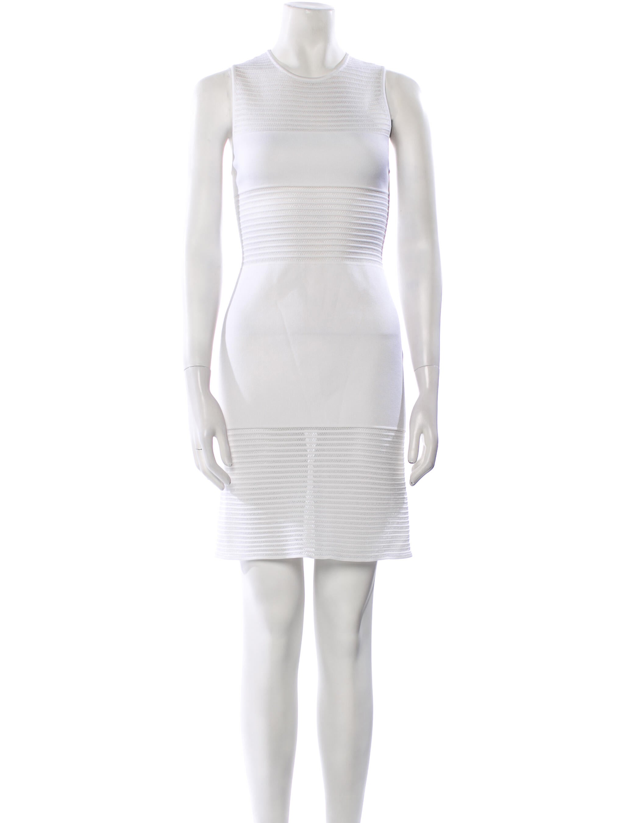 Alaïa Crew Neck Mini Dress