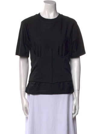 Alaïa Crew Neck Short Sleeve T-Shirt