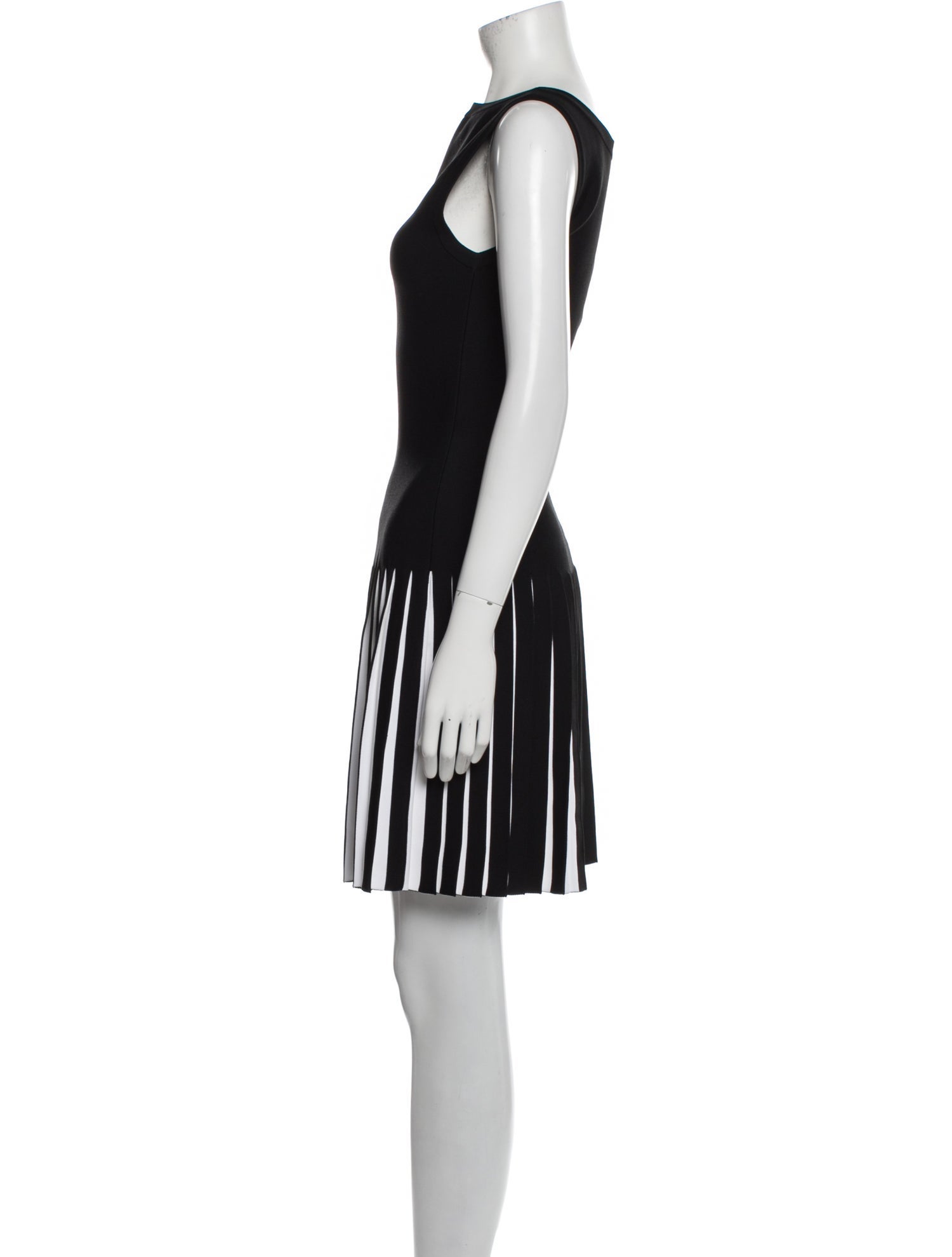 Alaïa Striped Mini Dress