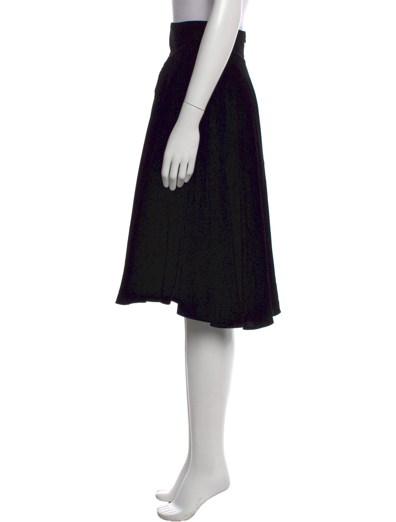 Alaïa Pleated Accents Knee-Length Skirt