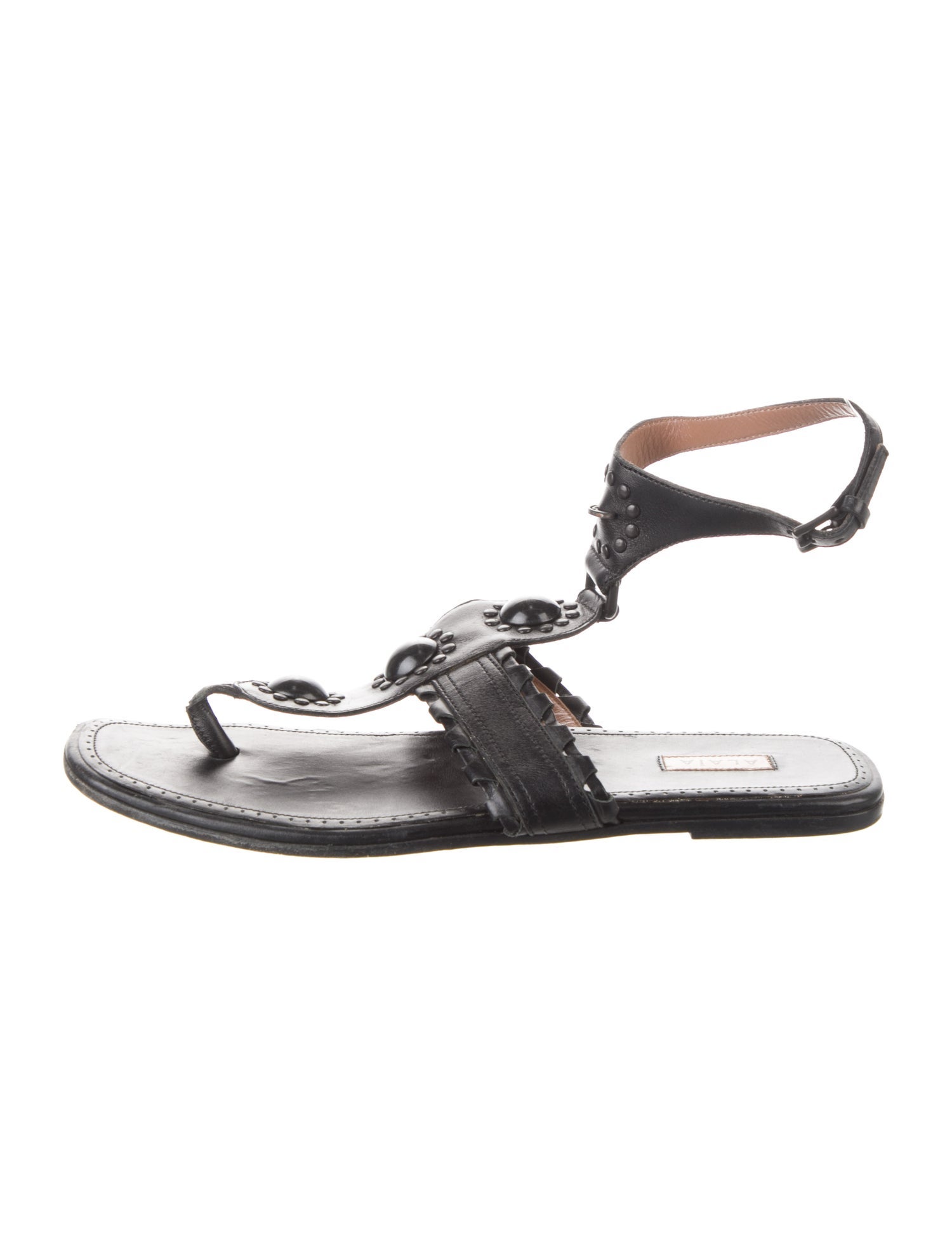 Alaïa Patent Leather Gladiator Sandals