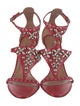 Alaïa Leather T-Strap Sandals