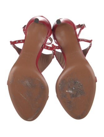 Alaïa Leather T-Strap Sandals