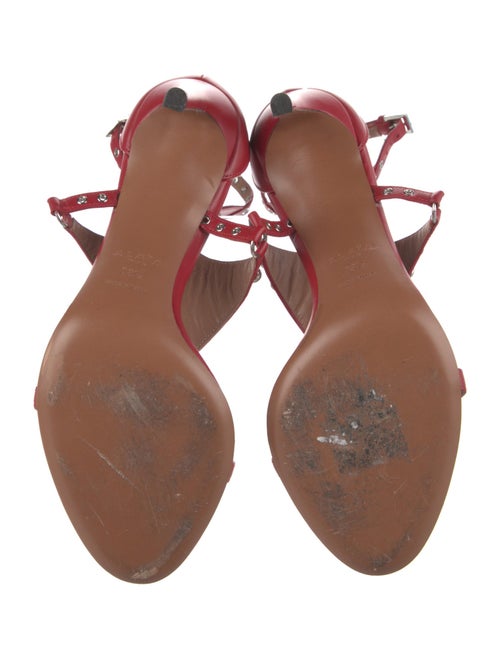 Alaïa Leather T-Strap Sandals