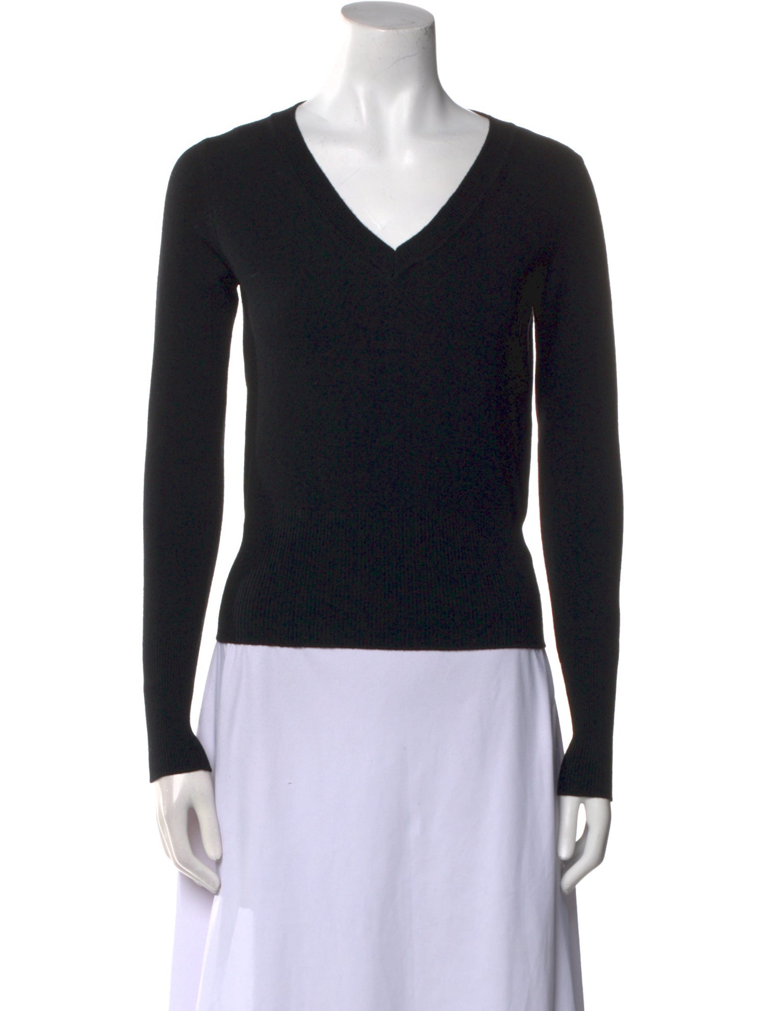 Alaïa Virgin Wool V-Neck Sweater
