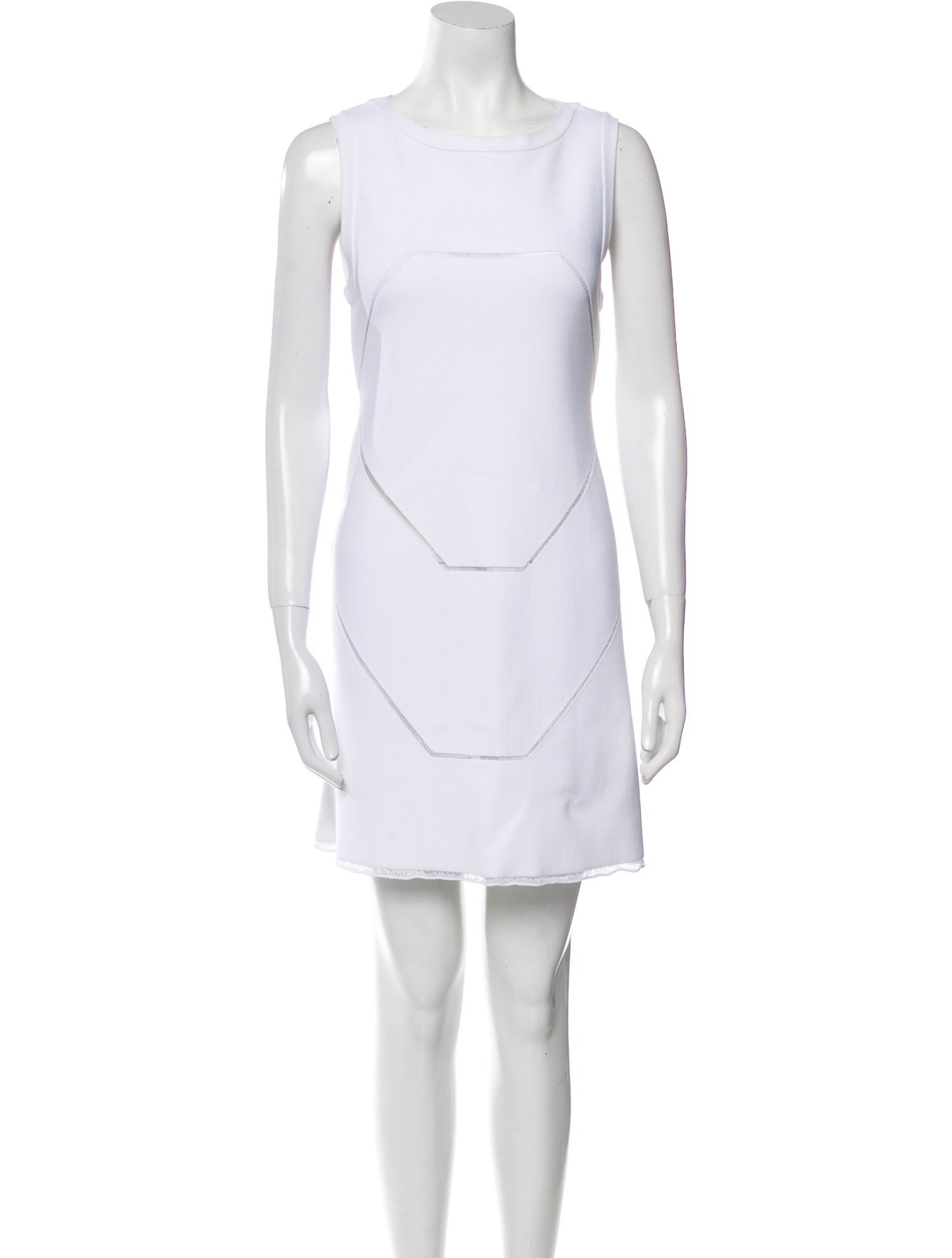 Alaïa Bateau Neckline Mini Dress