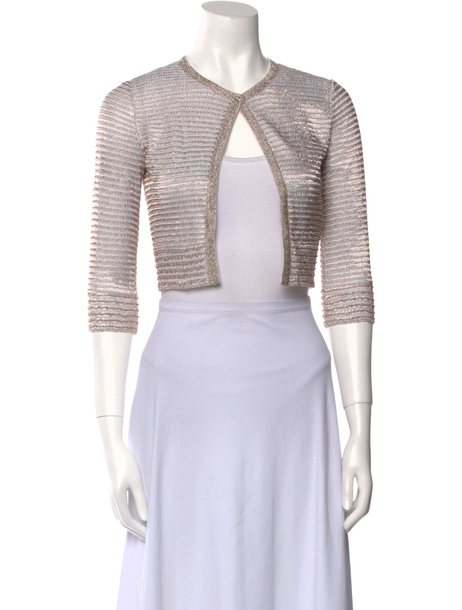 Alaïa Patterned Crew Neck Sweater w/ Tags