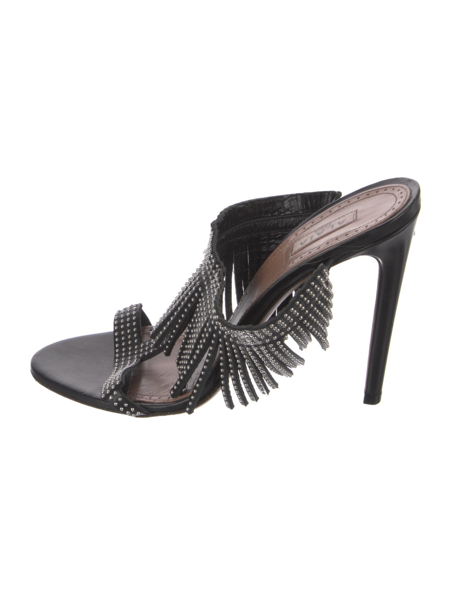 Alaïa Leather Slides