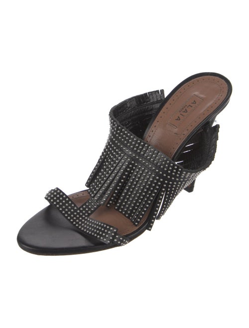 Alaïa Leather Slides