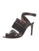 Alaïa Leather Cutout Accent Sandals