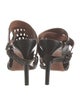 Alaïa Leather Cutout Accent Sandals