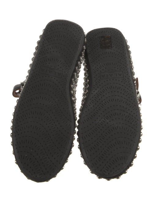 Alaïa Leather Patterned Flats