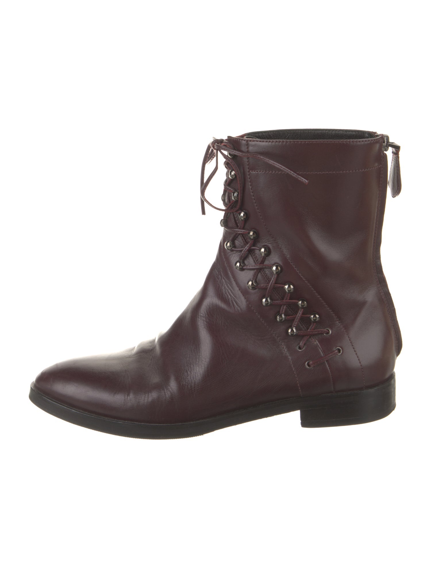 Alaïa Leather Combat Boots