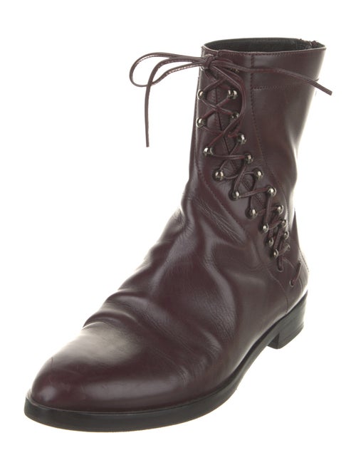 Alaïa Leather Combat Boots