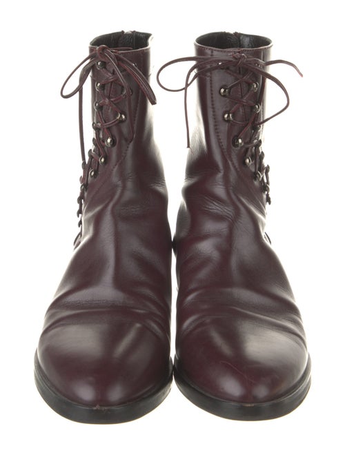Alaïa Leather Combat Boots