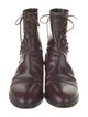 Alaïa Leather Combat Boots