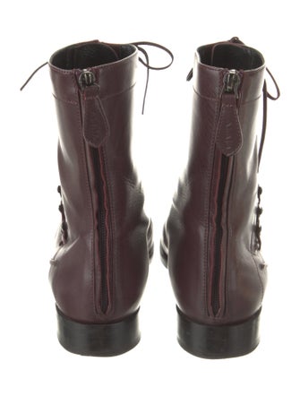 Alaïa Leather Combat Boots