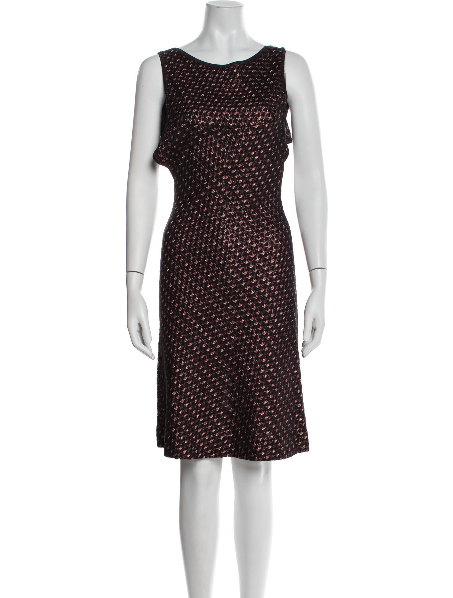 Alaïa Polka Dot Print Knee-Length Dress