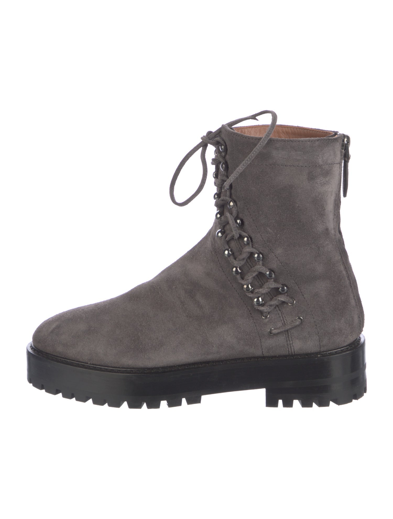 Alaïa Suede Combat Boots