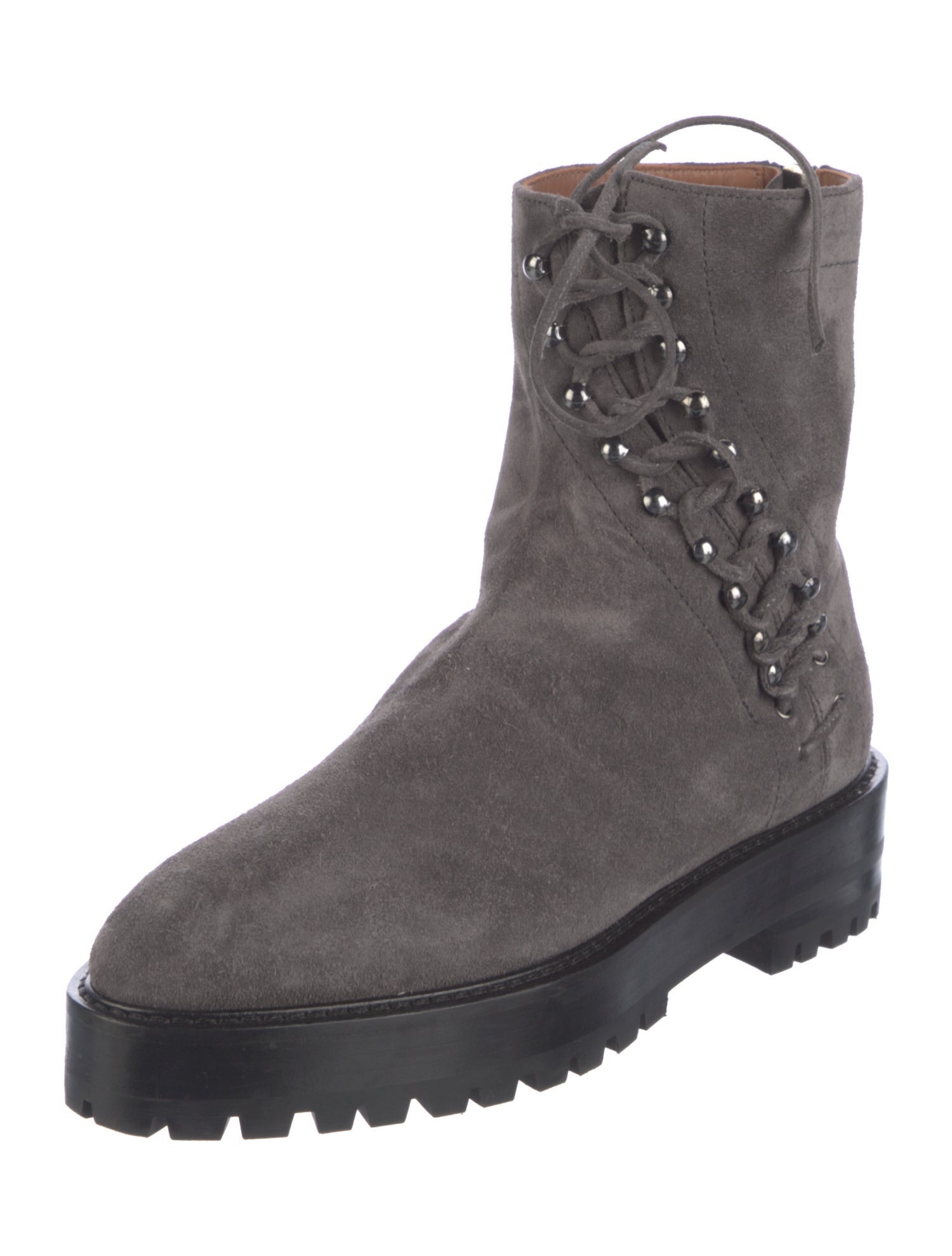 Alaïa Suede Combat Boots