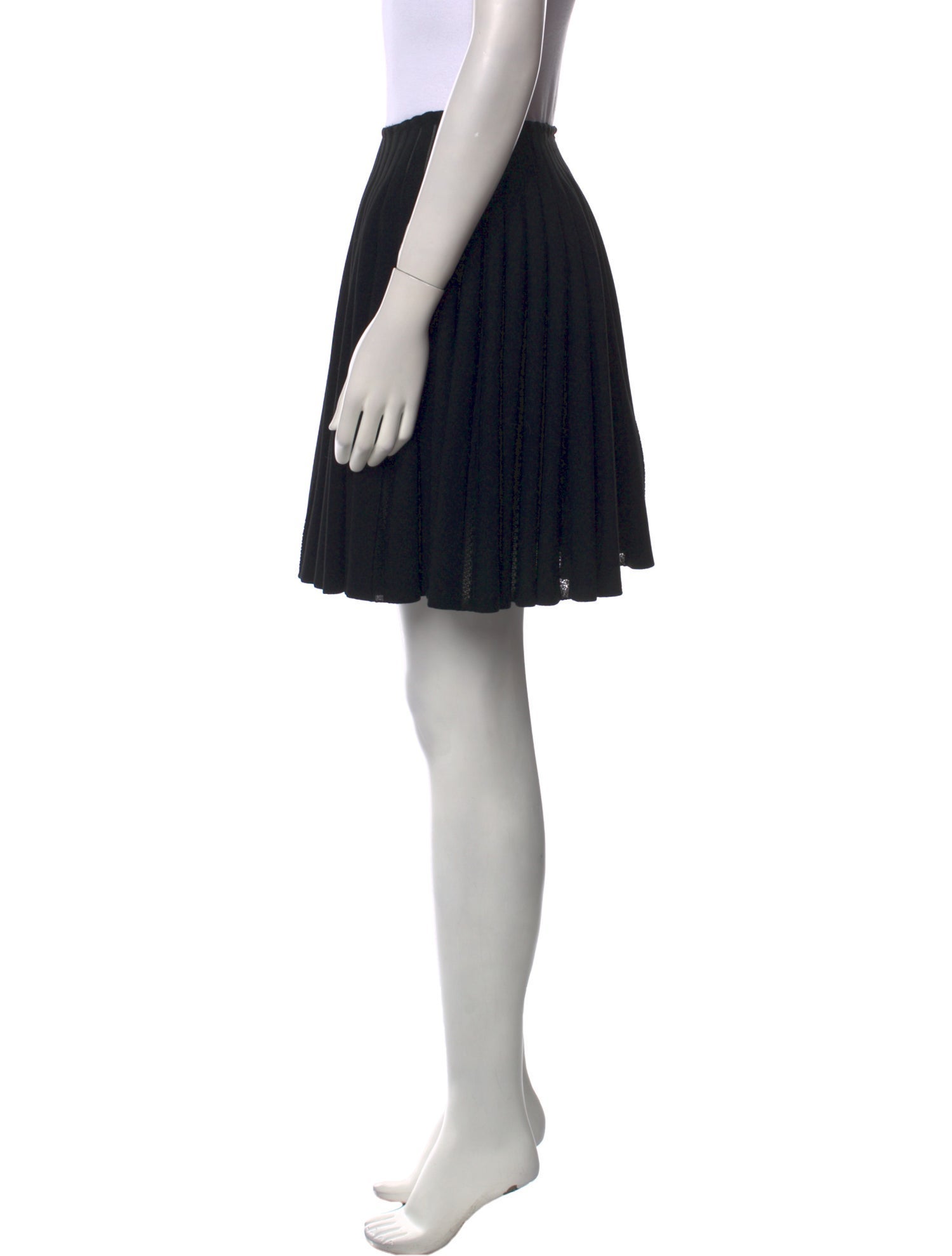 Alaïa Pleated Accents Mini Skirt