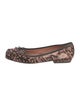 Alaïa Ponyhair Animal Print Ballet Flats
