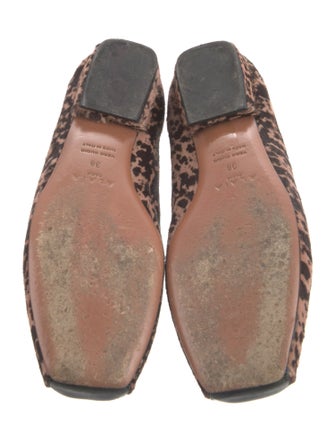 Alaïa Ponyhair Animal Print Ballet Flats
