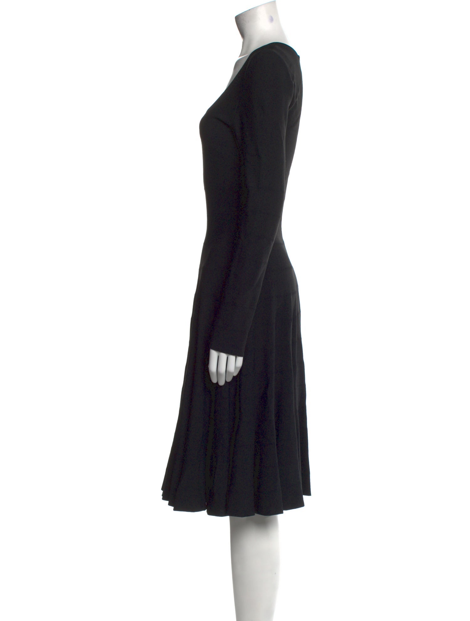 Alaïa Scoop Neck Knee-Length Dress