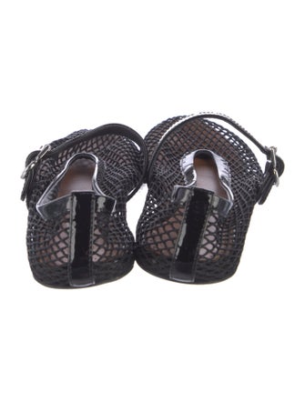 Alaïa Mesh Mesh Accents Mary Jane Flats