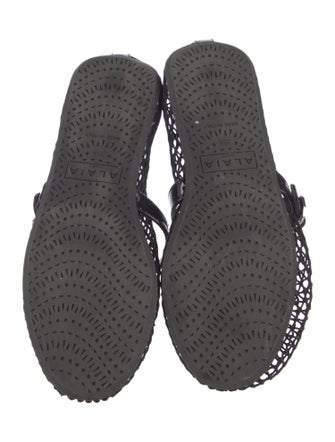 Alaïa Mesh Mesh Accents Mary Jane Flats