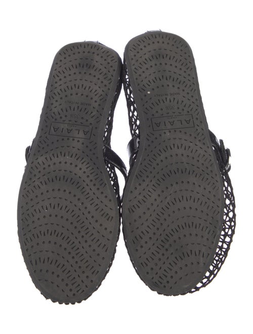 Alaïa Mesh Mesh Accents Mary Jane Flats