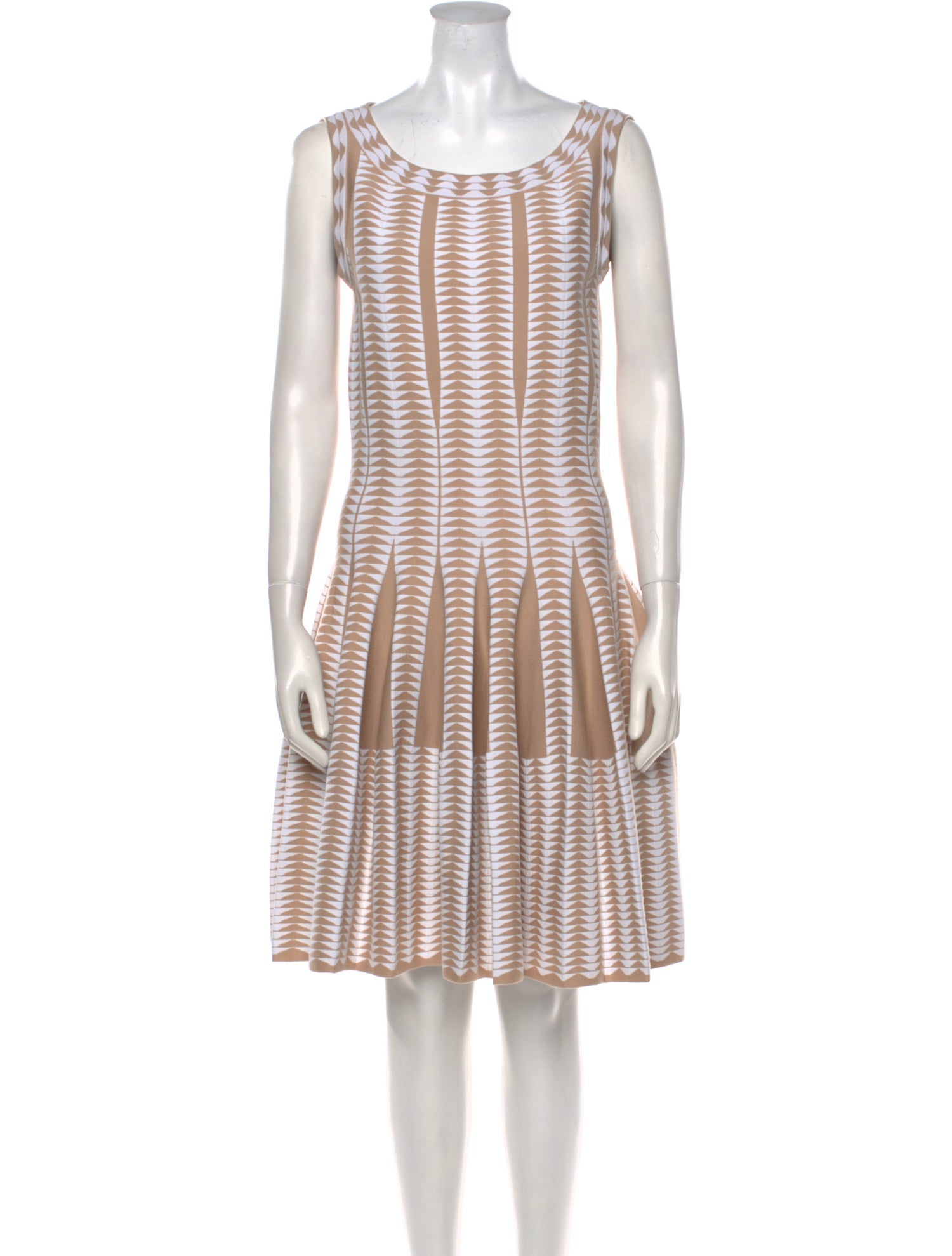 Alaïa Striped Knee-Length Dress